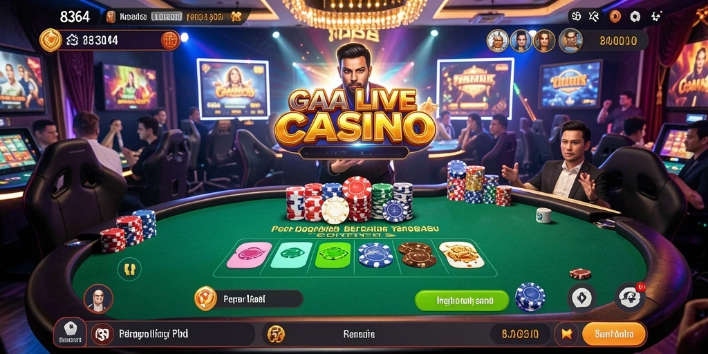 Gameplay Live Casino mendebarkan di aplikasi 8364 dengan dealer langsung.