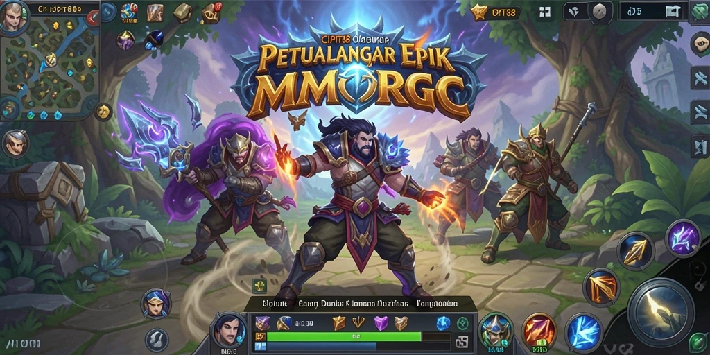Screenshot gameplay <strong>CIPIT88</strong> menunjukkan pertarungan seru dalam lingkungan yang menakjubkan.