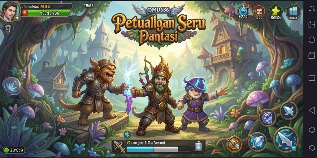 Tampilan gameplay <strong>DMD686</strong> yang memukau dan penuh aksi petualangan.