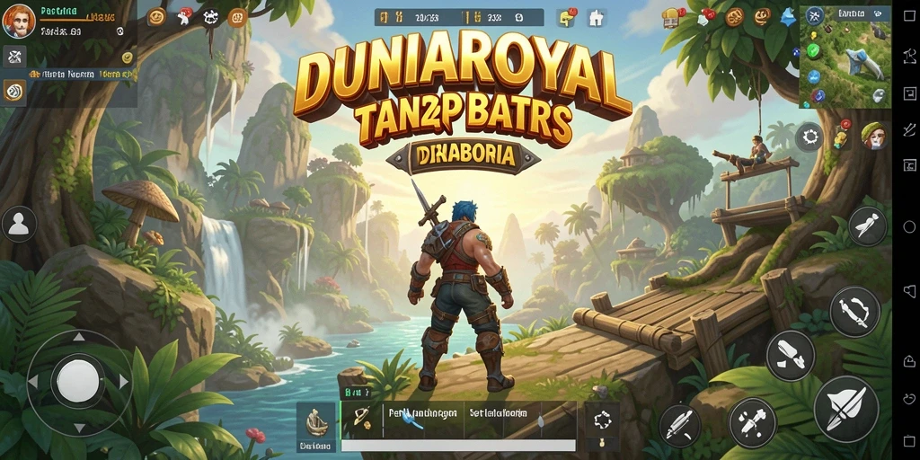 Gameplay menakjubkan di dunia terbuka DUNIAROYAL yang mengundang untuk dijelajahi.
