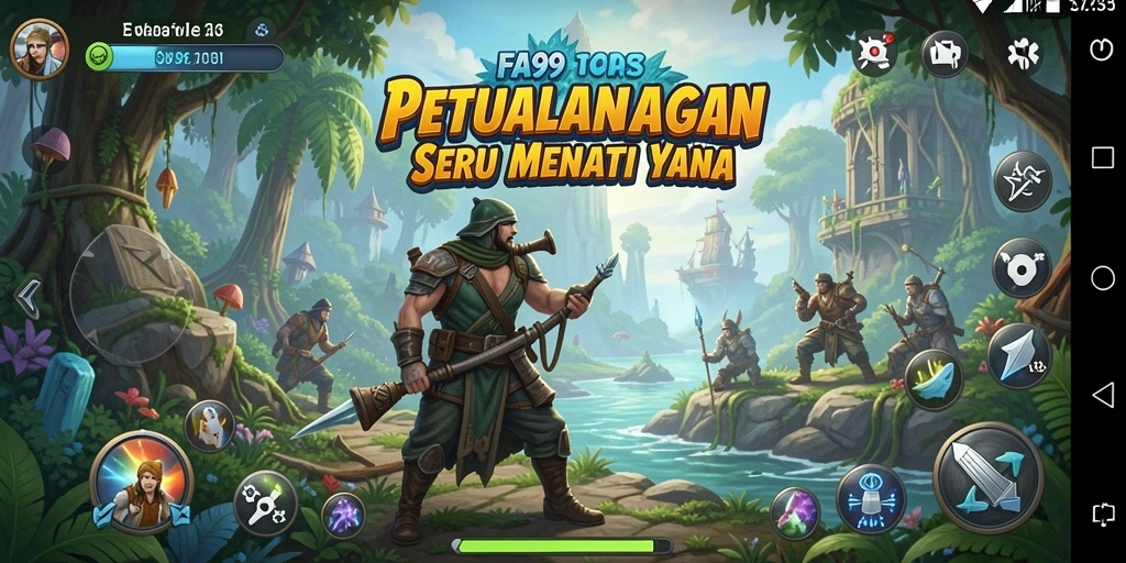 Tangkapan layar FA99 menampilkan aksi seru dalam eksplorasi dunia petualangan.