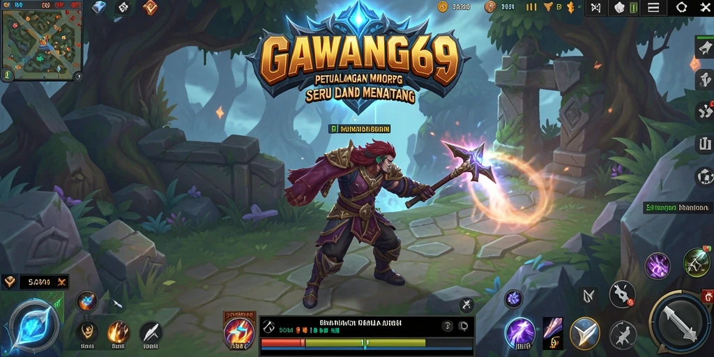 Tampilan seru dari GAWANG69 dengan aksi pertempuran MMORPG.