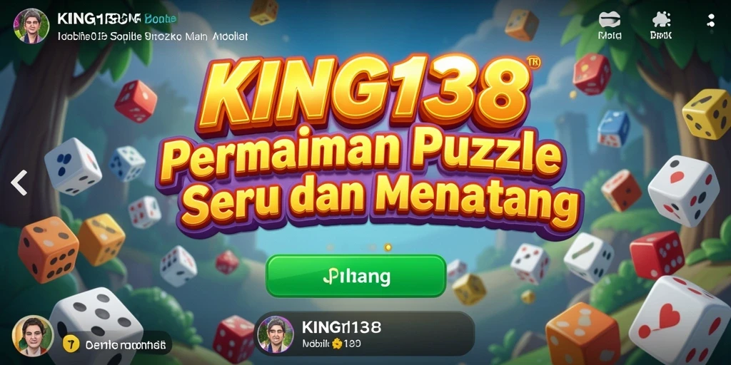 Screenshot KING138 menunjukkan gameplay Puzzle yang asyik dan menantang.
