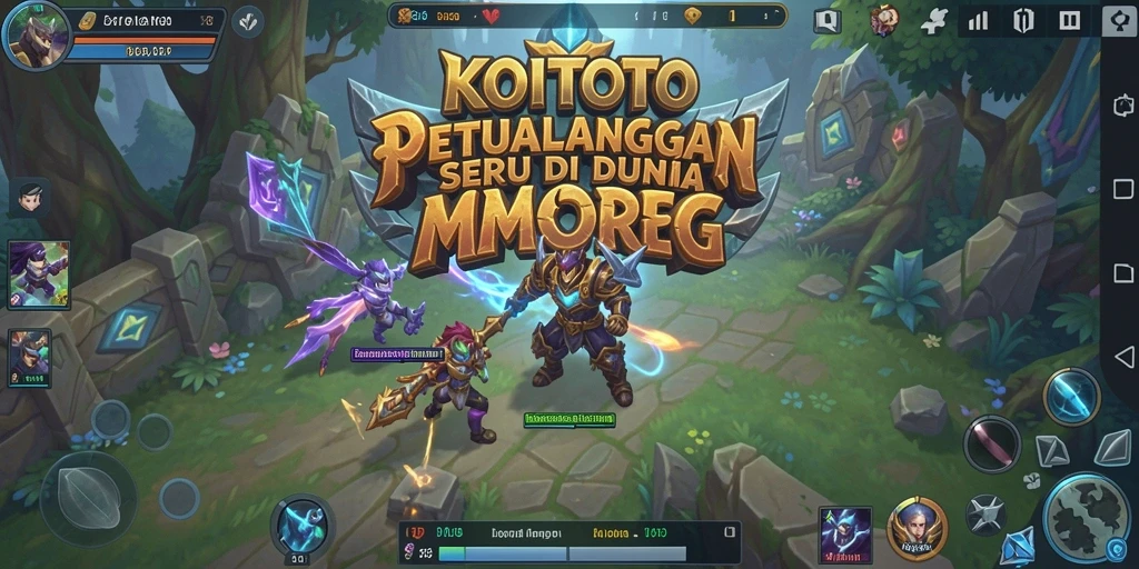 Screenshot gameplay KOITOTO yang menampilkan pertarungan seru dalam MMORPG.