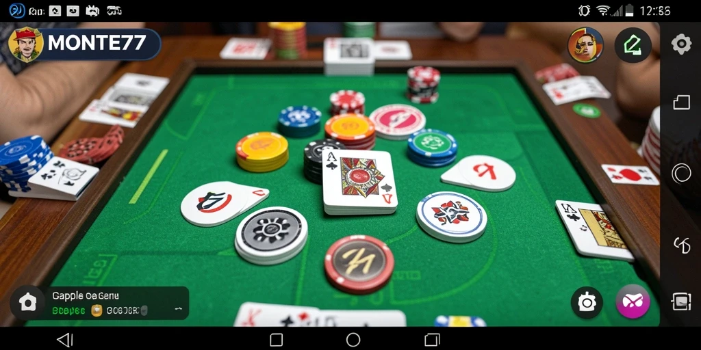 Screenshot gameplay Gaple yang menampilkan suasana permainan yang seru.