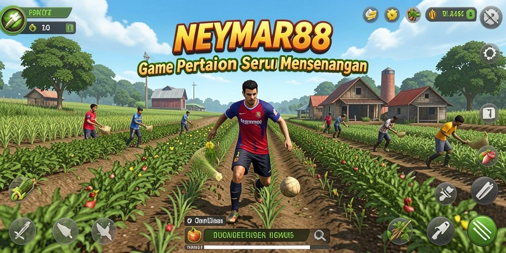 Tampilan gameplay NEYMAR88 saat bertani dengan grafis menarik.