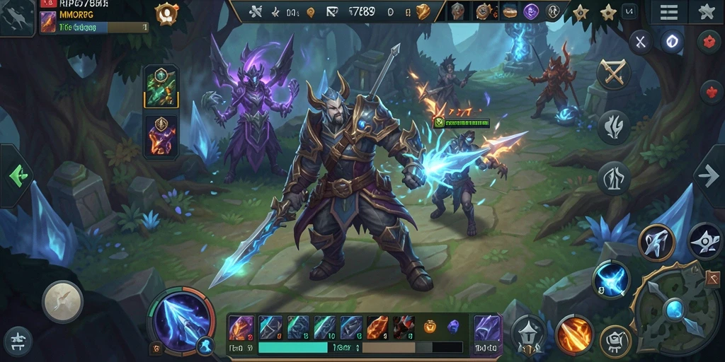Screenshot gameplay RP6789 menampilkan aksi seru di dunia MMORPG.