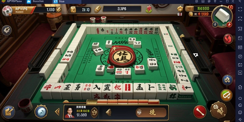 Tampilan gameplay seru dari RPVIP6 dengan papan Mahjong.